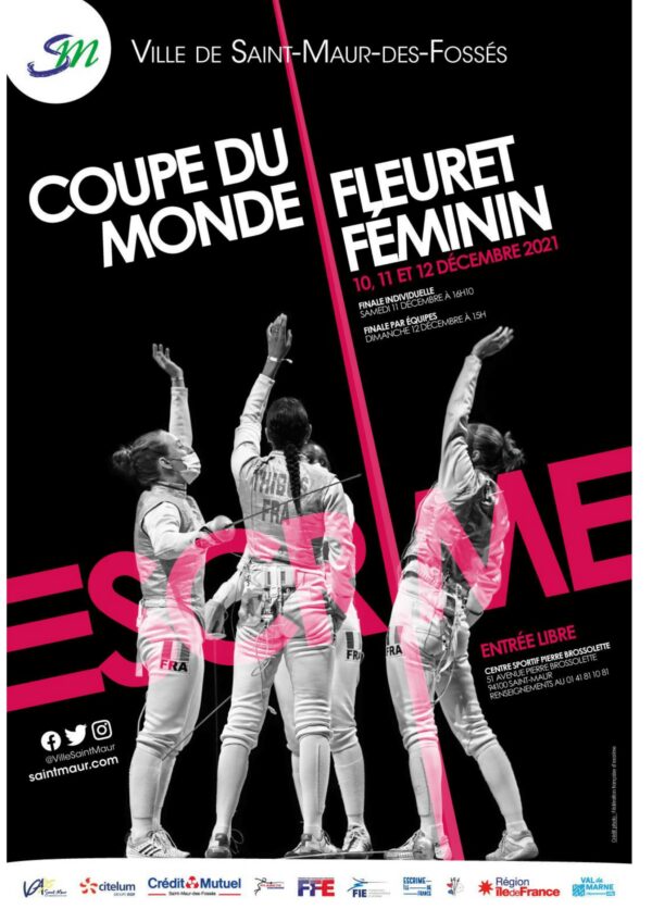 Coupe du Monde Fleuret féminin : l’élite mondiale à Saint-Maur du 10 au 12 décembre 2021
