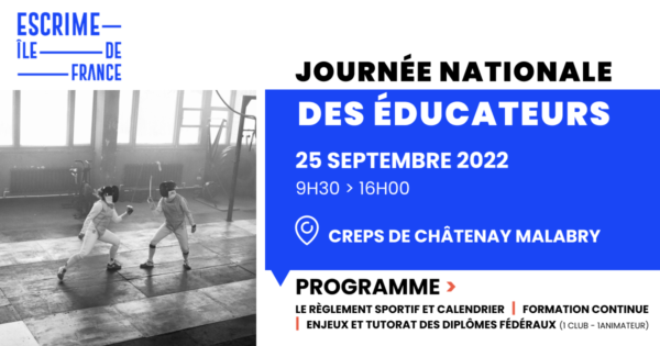 Journée Nationale des Éducateurs – 25/09/2022 à Châtenay-Malabry