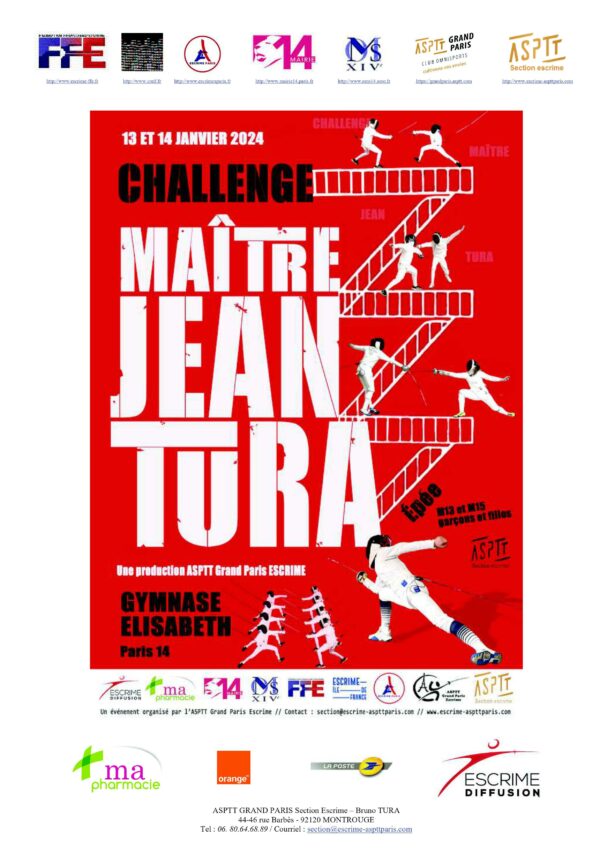 Challenge des jeunes Maître Jean Tura – ASPTT Paris – 13 et 14 janvier 2024