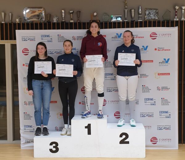 Résultat Championnat IDF Ind Epée D Senior – 14/12/24 SAINT GRATIEN