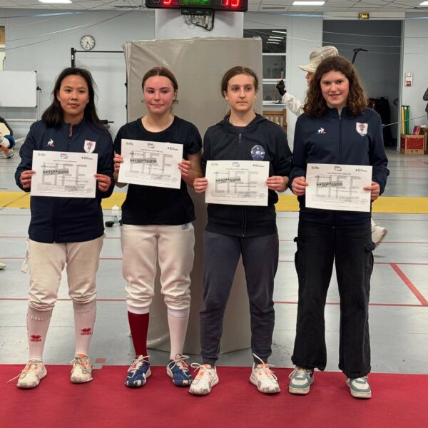 Résultat Championnat IDF Ind Sabre D M15 – 09/03/25 CHARENTON