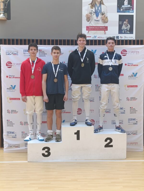 Résultat Epreuve IDF 1 Ind Epée H M17 – 05/10/25 SAINT-GRATIEN